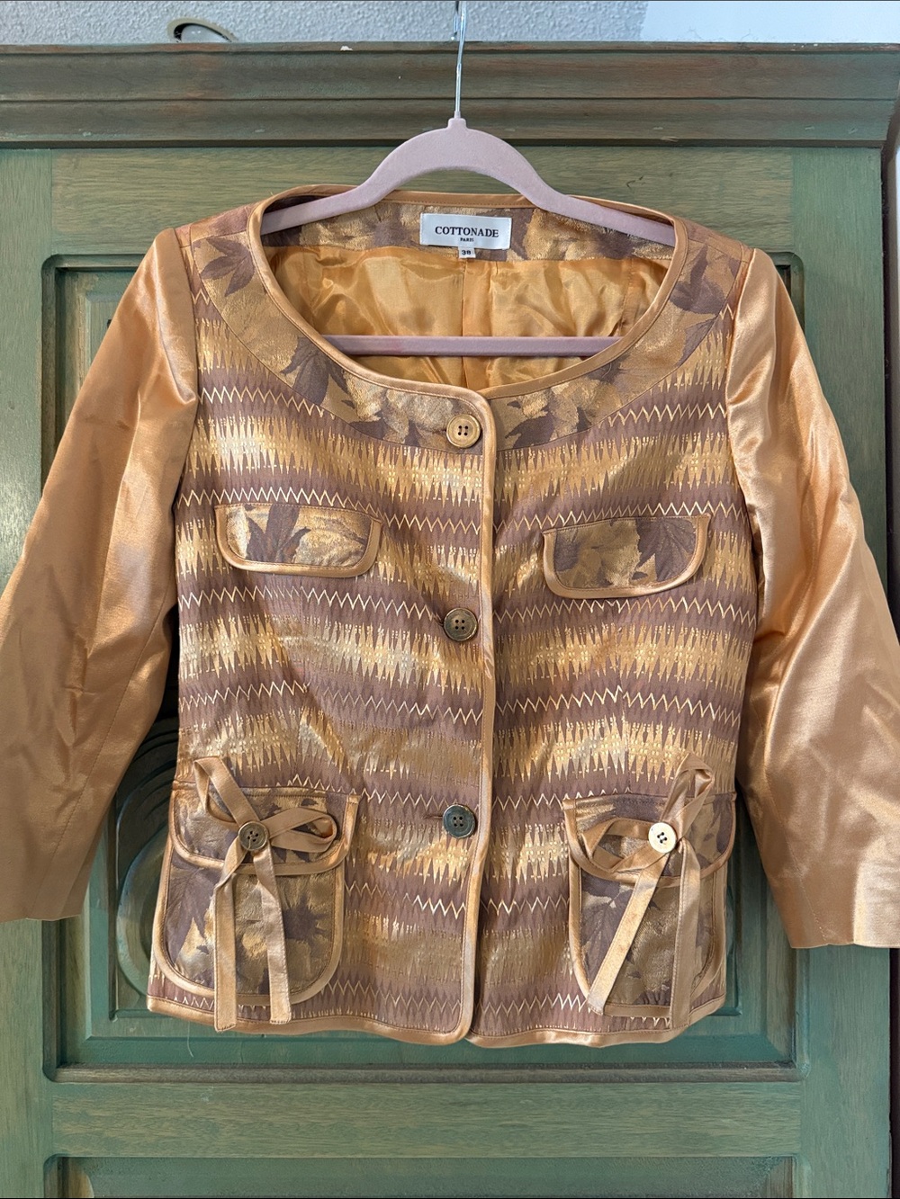 Cottonade Metallic Gold Jacket